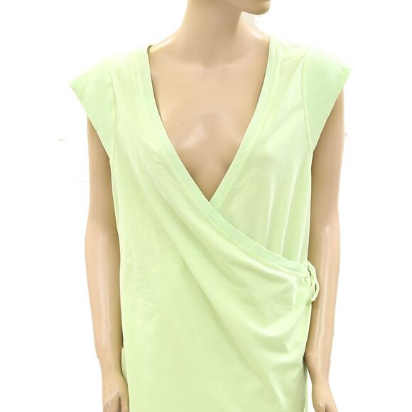 Daily Practice by Anthropologie Montauk V-Neck Mini Dress Wrap Beach S-P 271152 - Picture 6 of 9